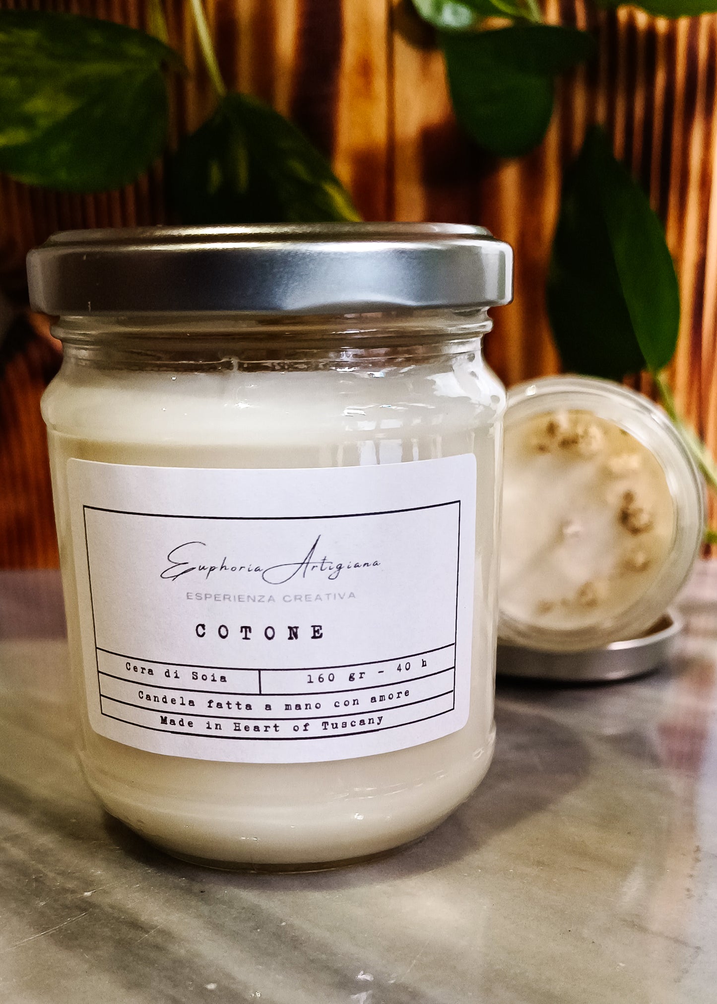COTON - Bougie parfumée artisanale en cire de soja