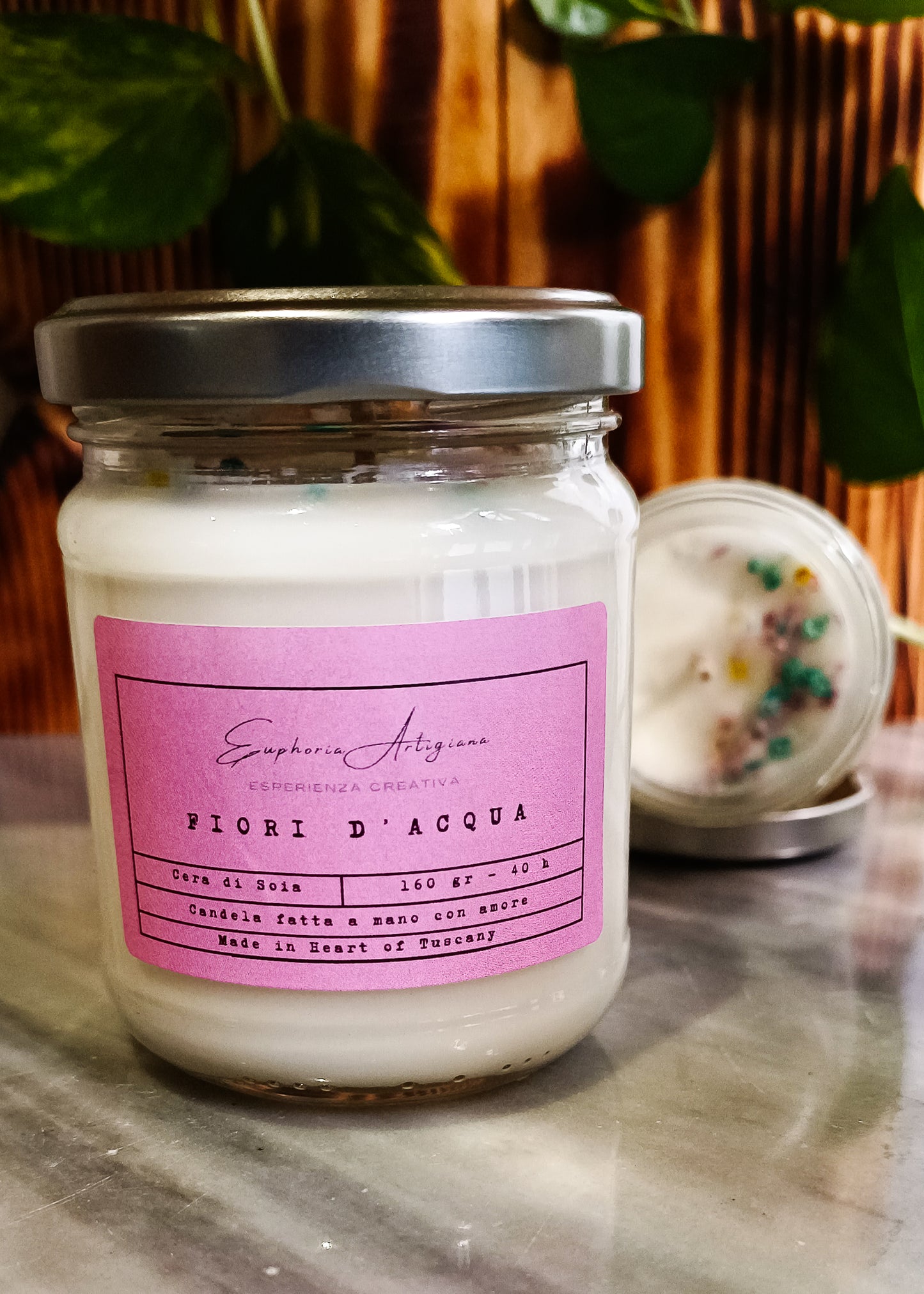 WATER FLOWERS - Artisan Scented Candle in Soy Wax