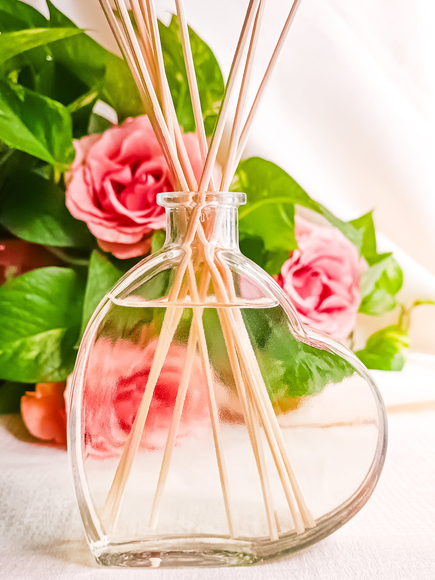 Profumatore con Bastoncini "Cuori e Fiori"