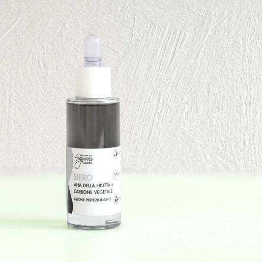 Sérum au Charbon de Fruits et Légumes AHA - Action Perfectrice - NOIR