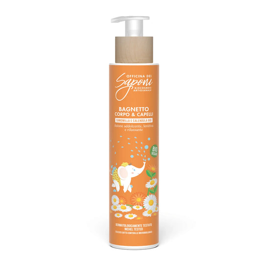 Bain corps et cheveux à la camomille et au souci