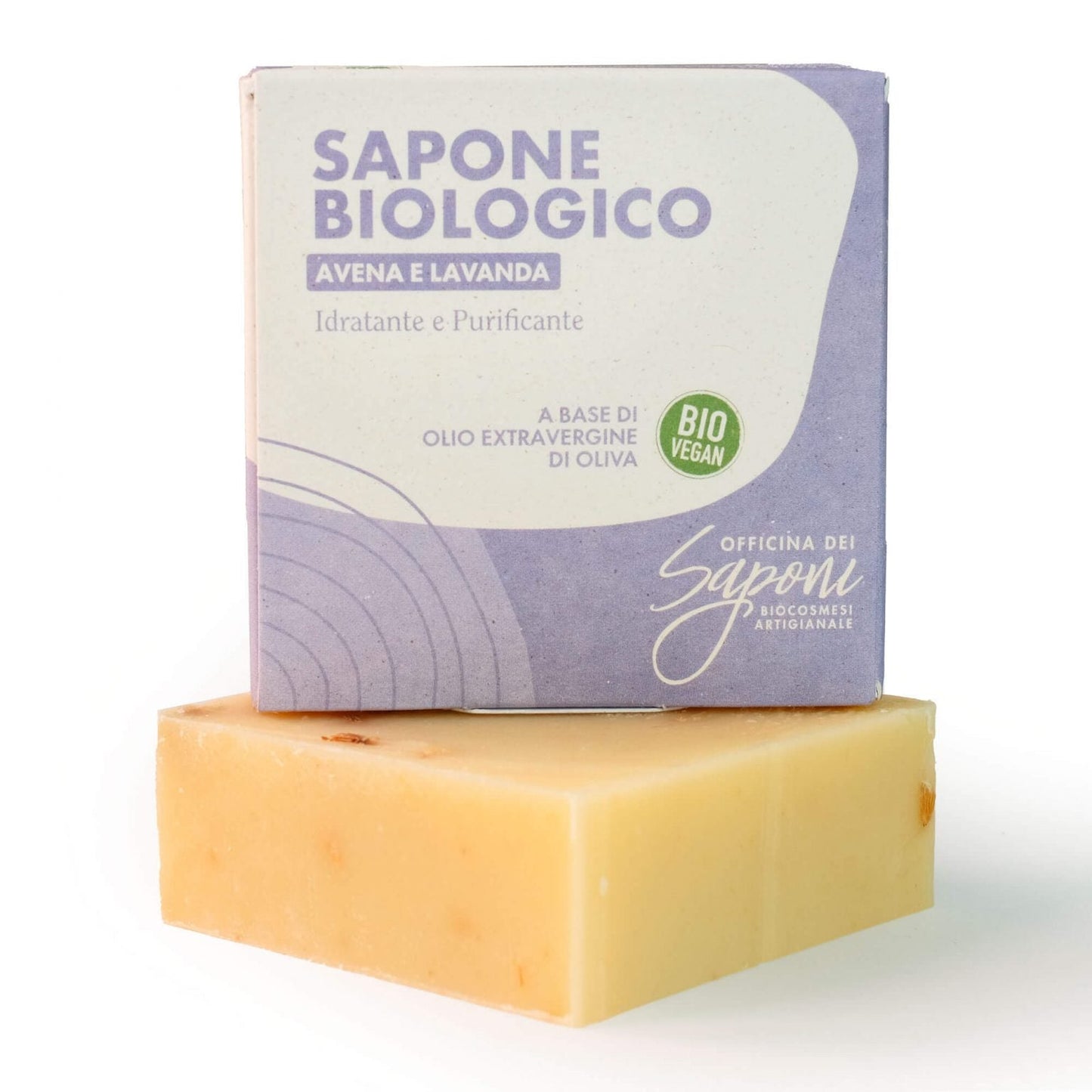 Savon biologique à l'avoine et à la lavande