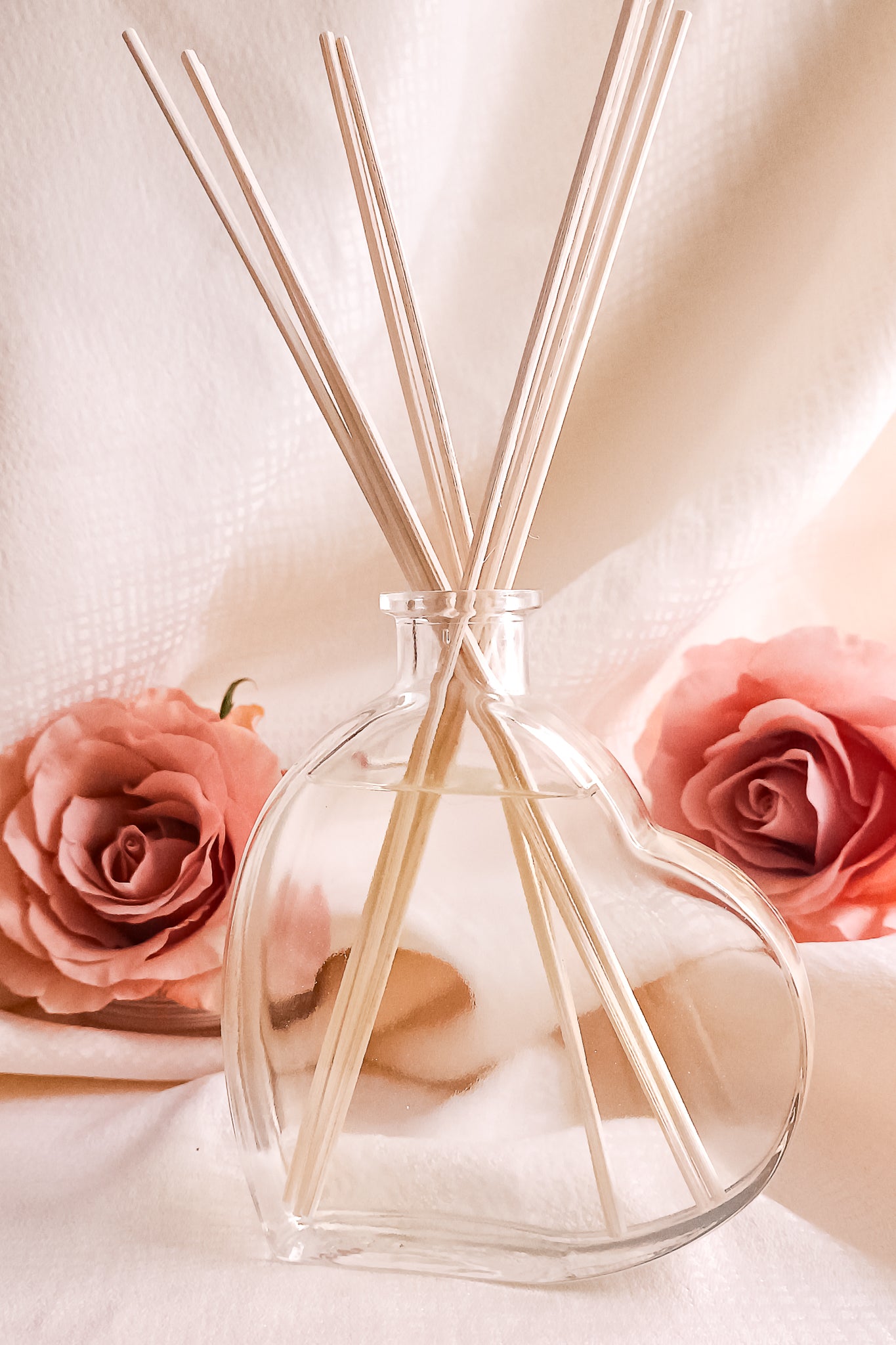 Profumatori d’Ambiente con Bastoncini – Linea "Cuori e Fiori"