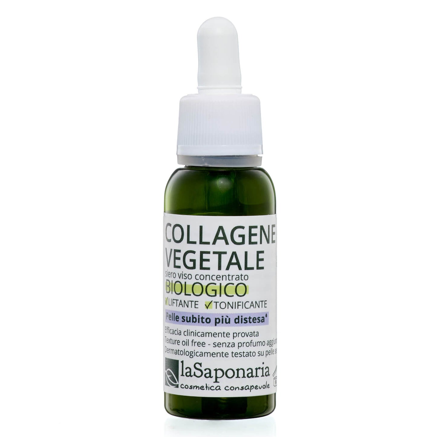 Collagene Vegetale - Siero viso concentrato biologico liftante e tonificante Attivo Puro