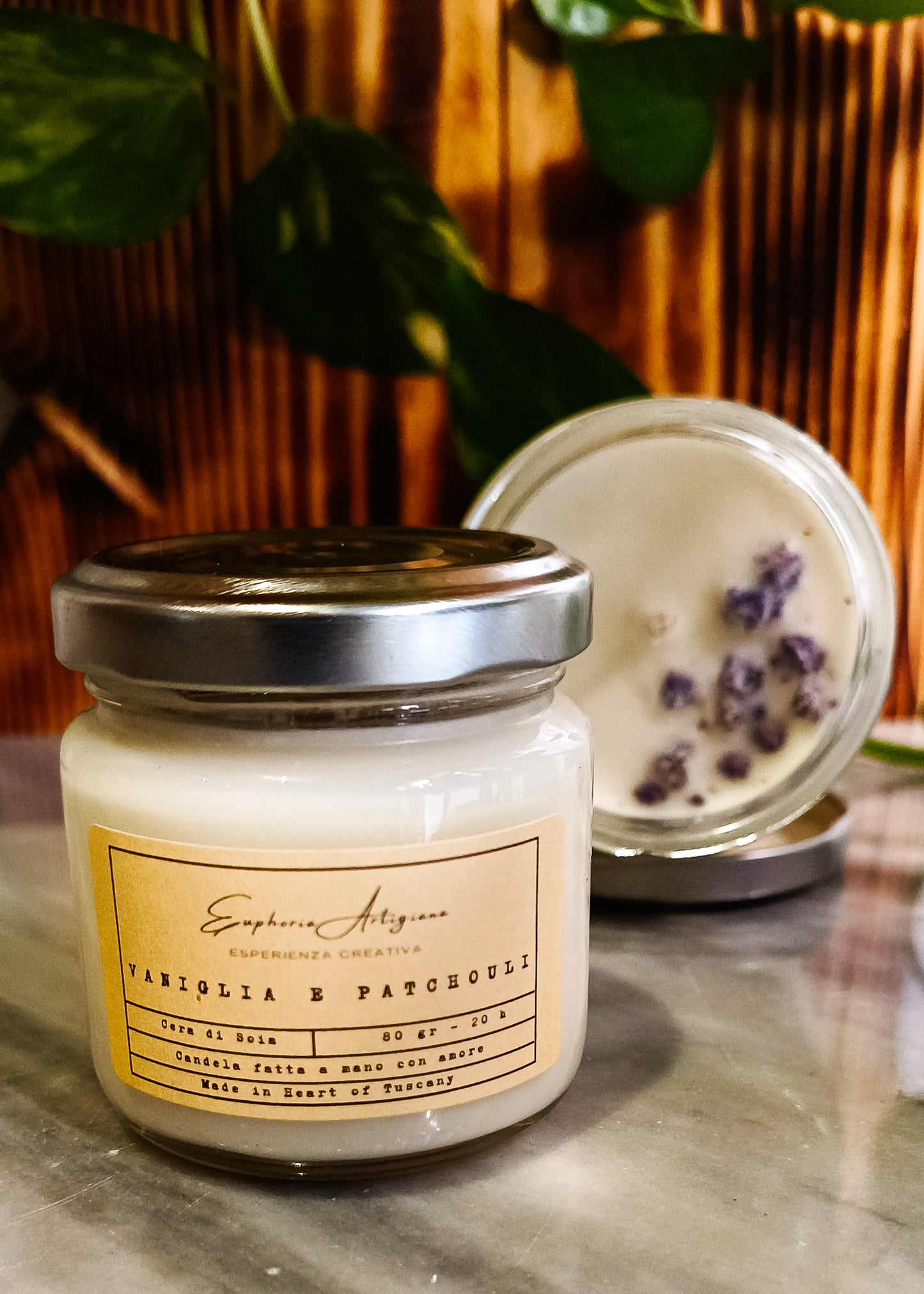 VANILLA AND PATCHOULI - Scented Candle in Soy Wax