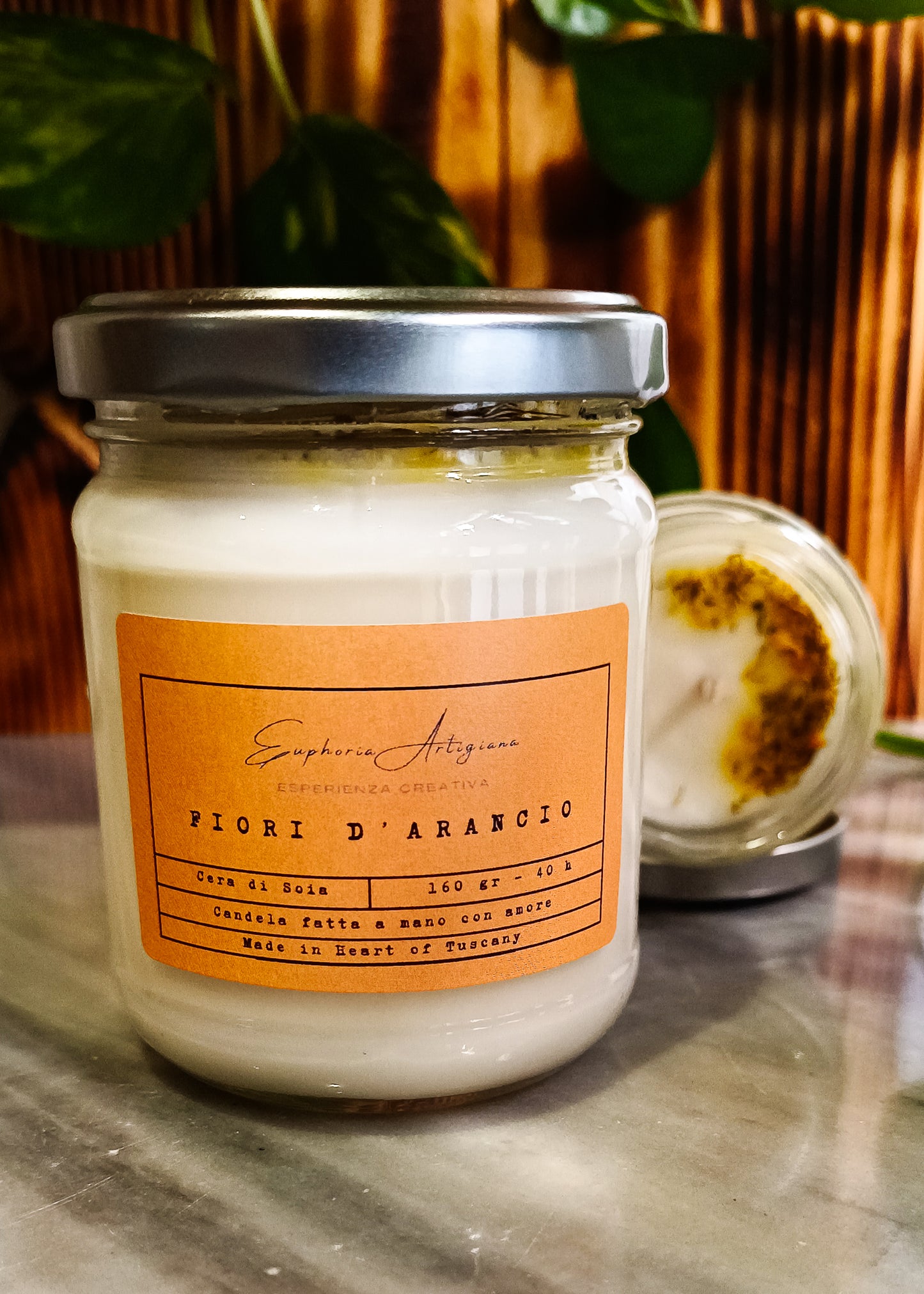 ORANGE BLOSSOMS - Artisan Scented Candle in Soy Wax