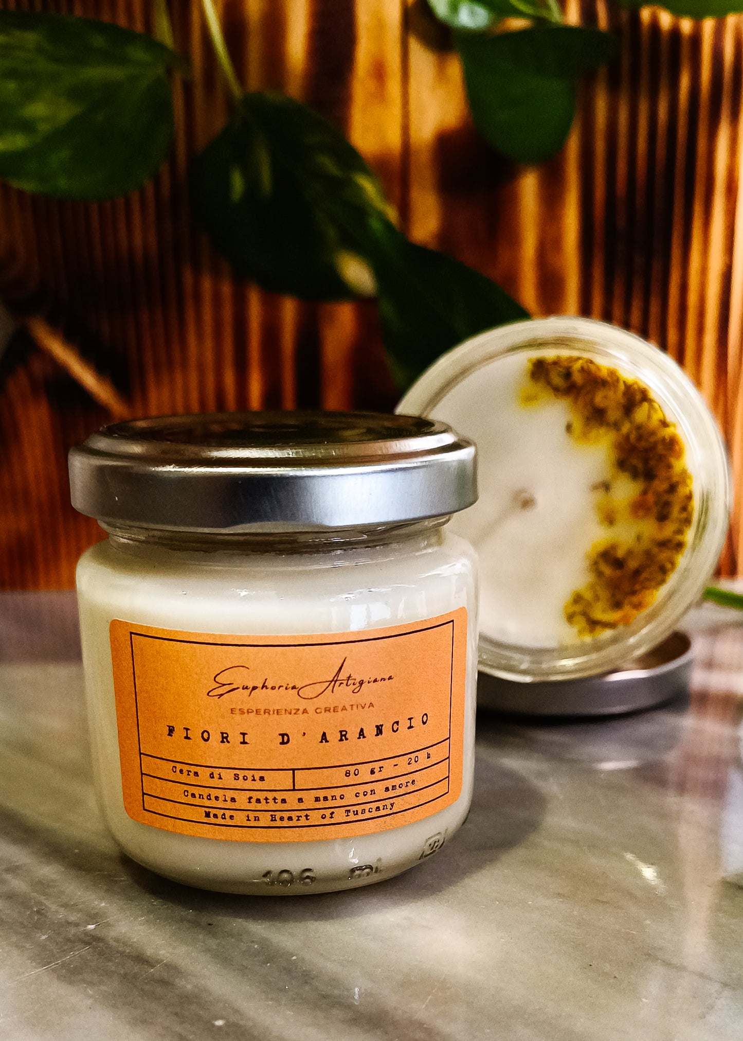 ORANGE BLOSSOMS - Artisan Scented Candle in Soy Wax