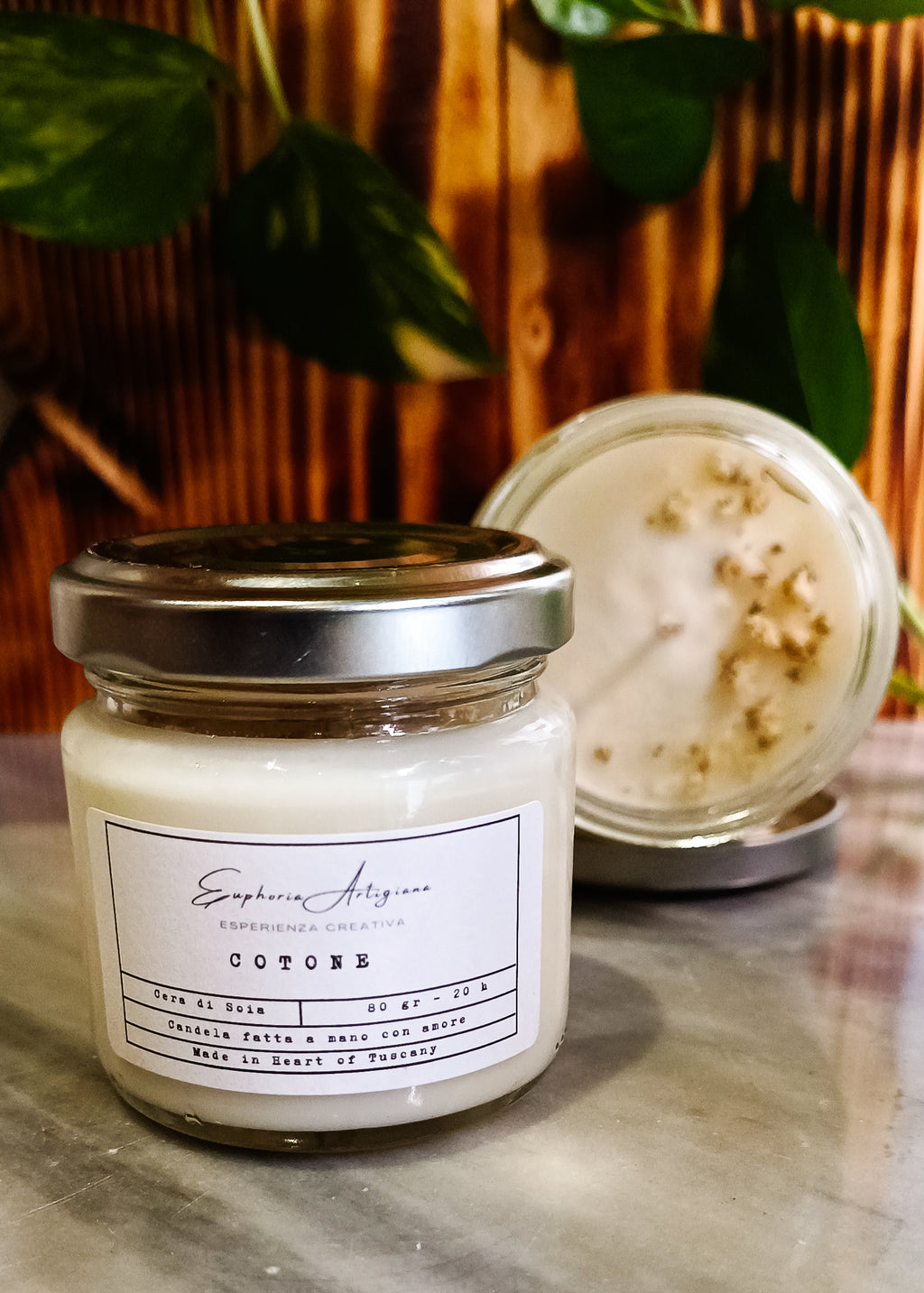 COTON - Bougie parfumée artisanale en cire de soja