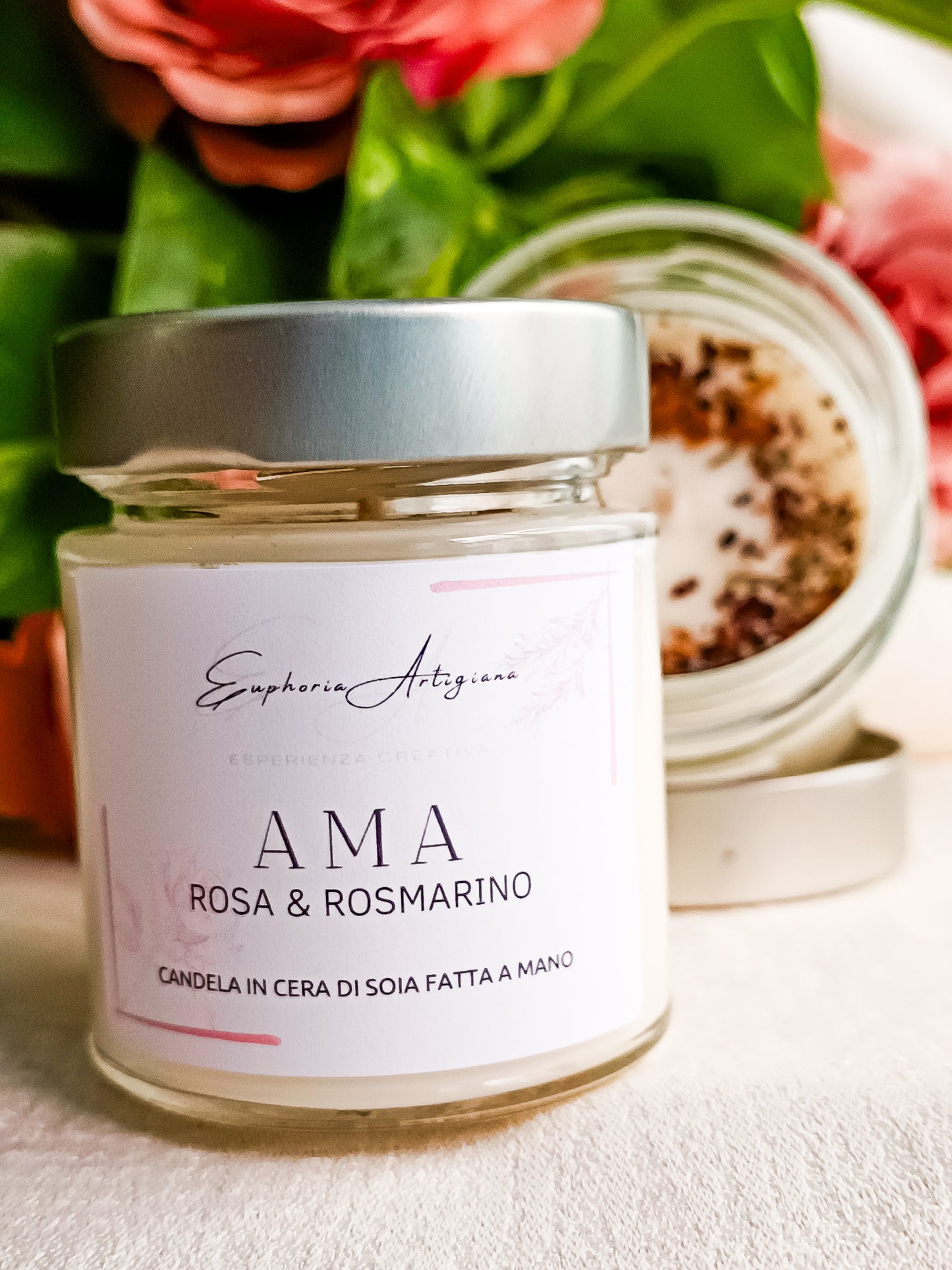 AMA - Bougie parfumée artisanale en cire de soja