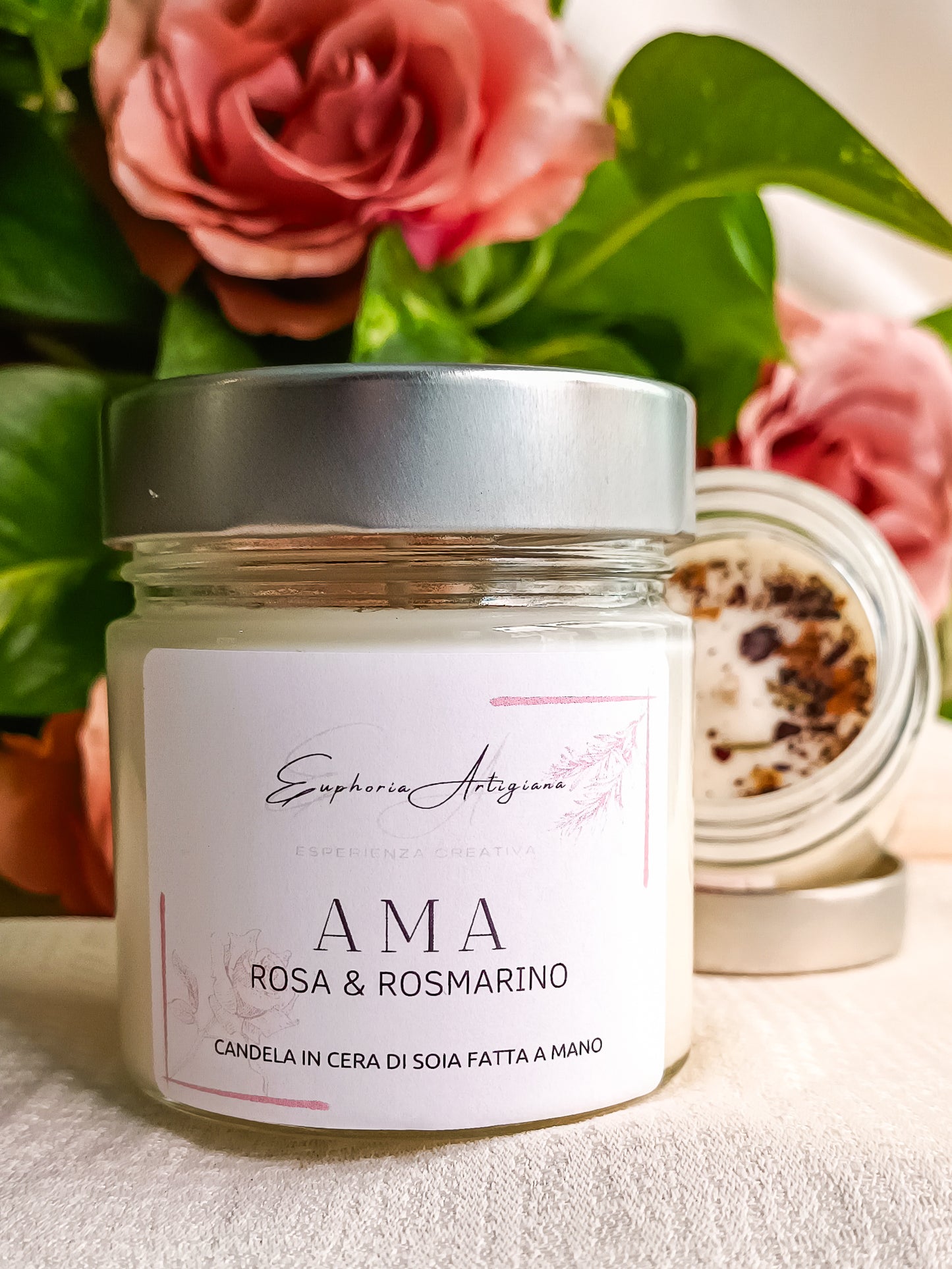 AMA - Bougie parfumée artisanale en cire de soja