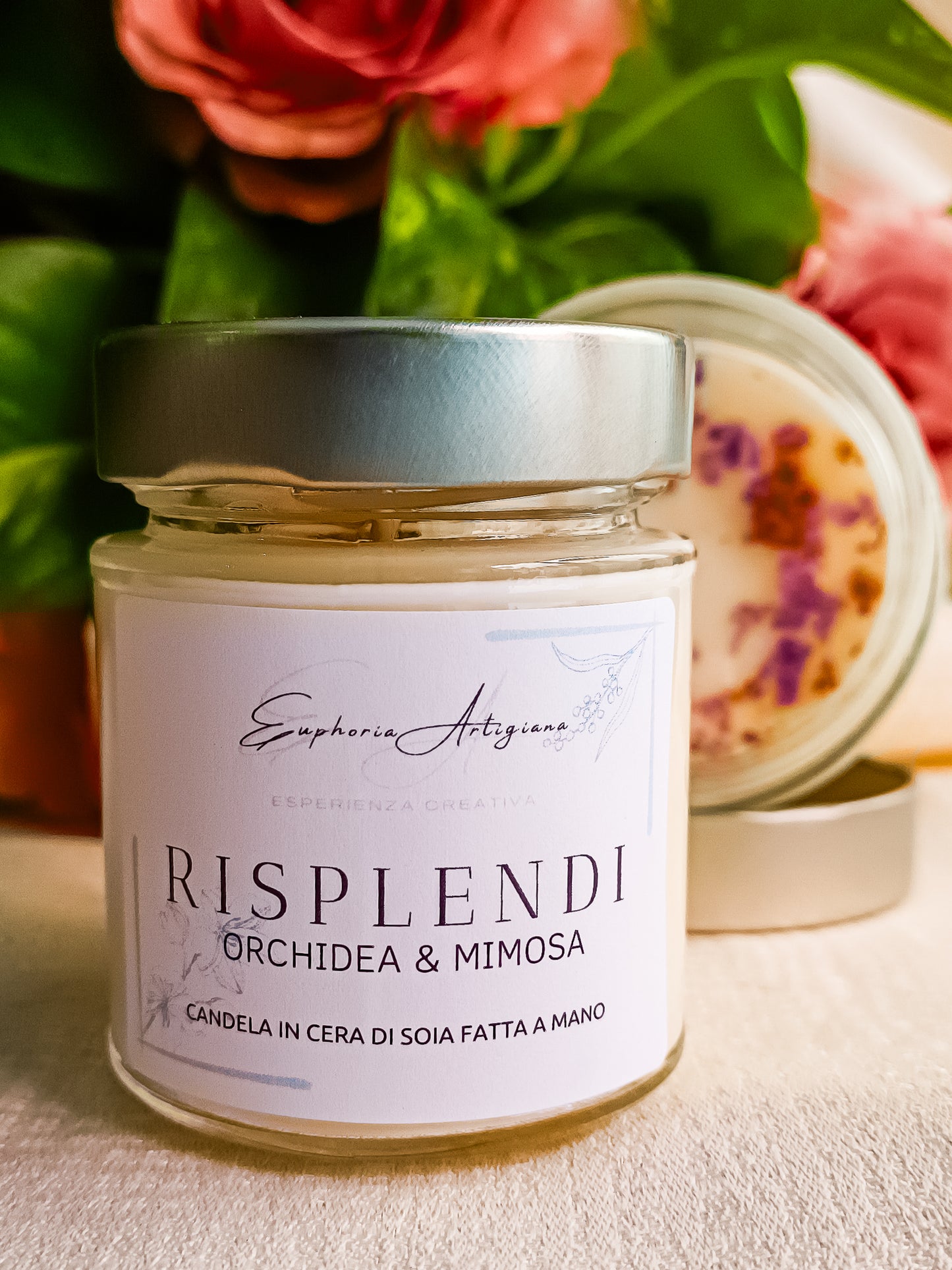 RISPLENDI - Bougie parfumée artisanale en cire de soja