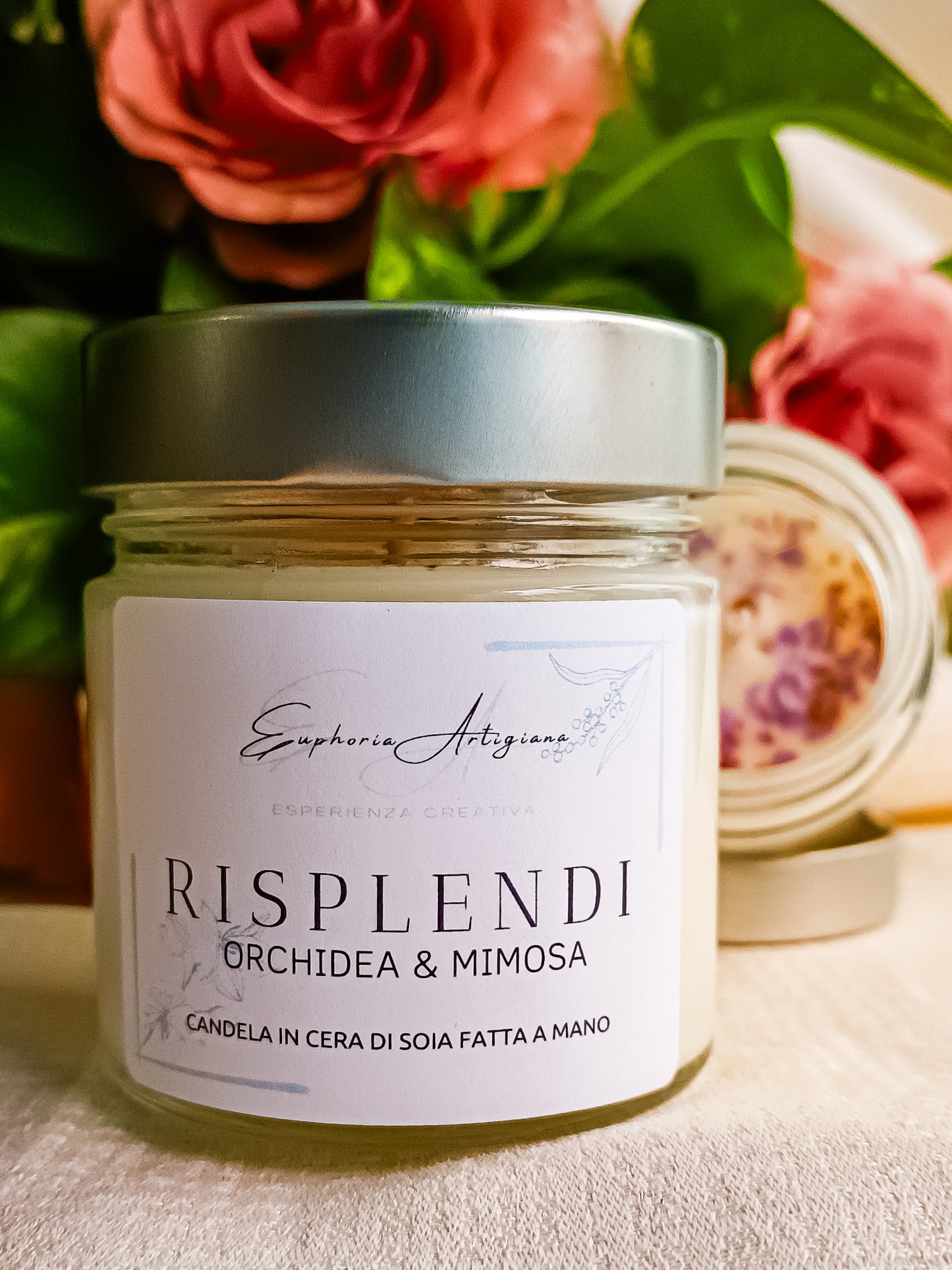 RISPLENDI - Bougie parfumée artisanale en cire de soja