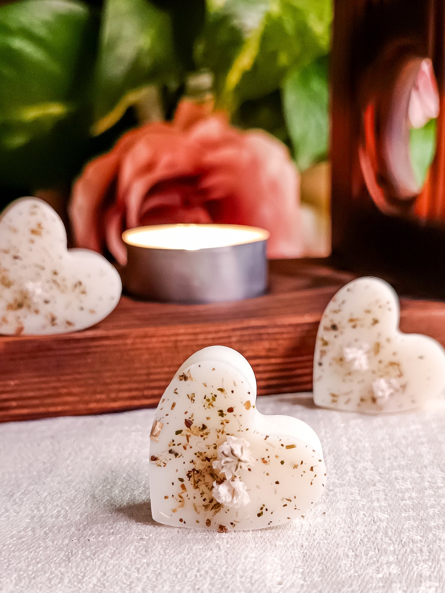 Little heart BE HAPPY - Artisan Scented Tart in Soy Wax
