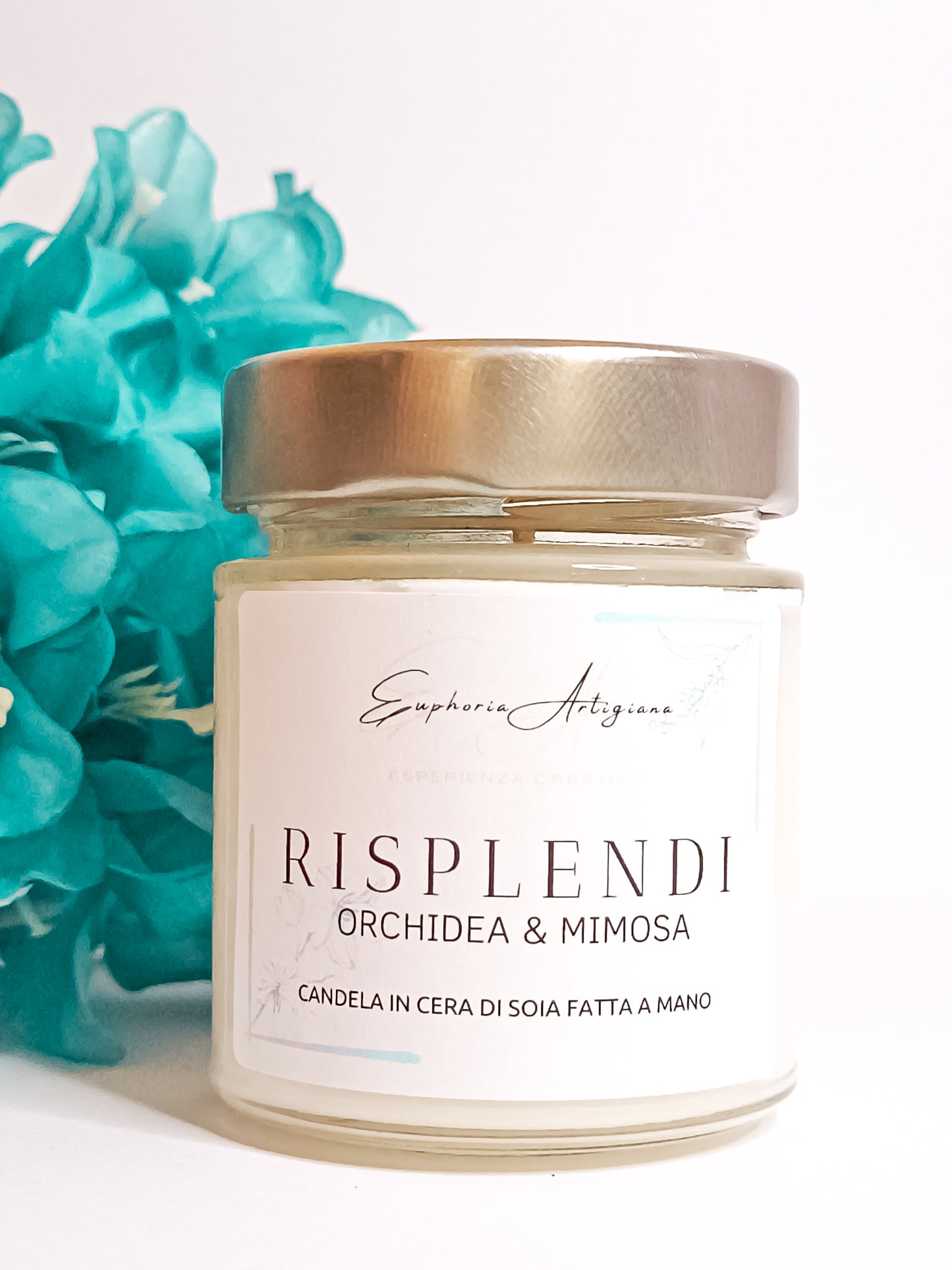 RISPLENDI - Bougie parfumée artisanale en cire de soja