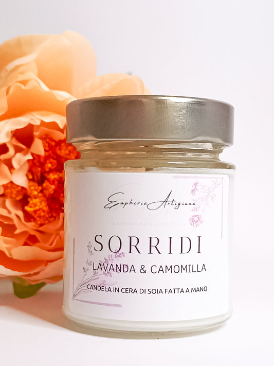 SORRIDI - Candela Profumata Artigianale in Cera di Soia