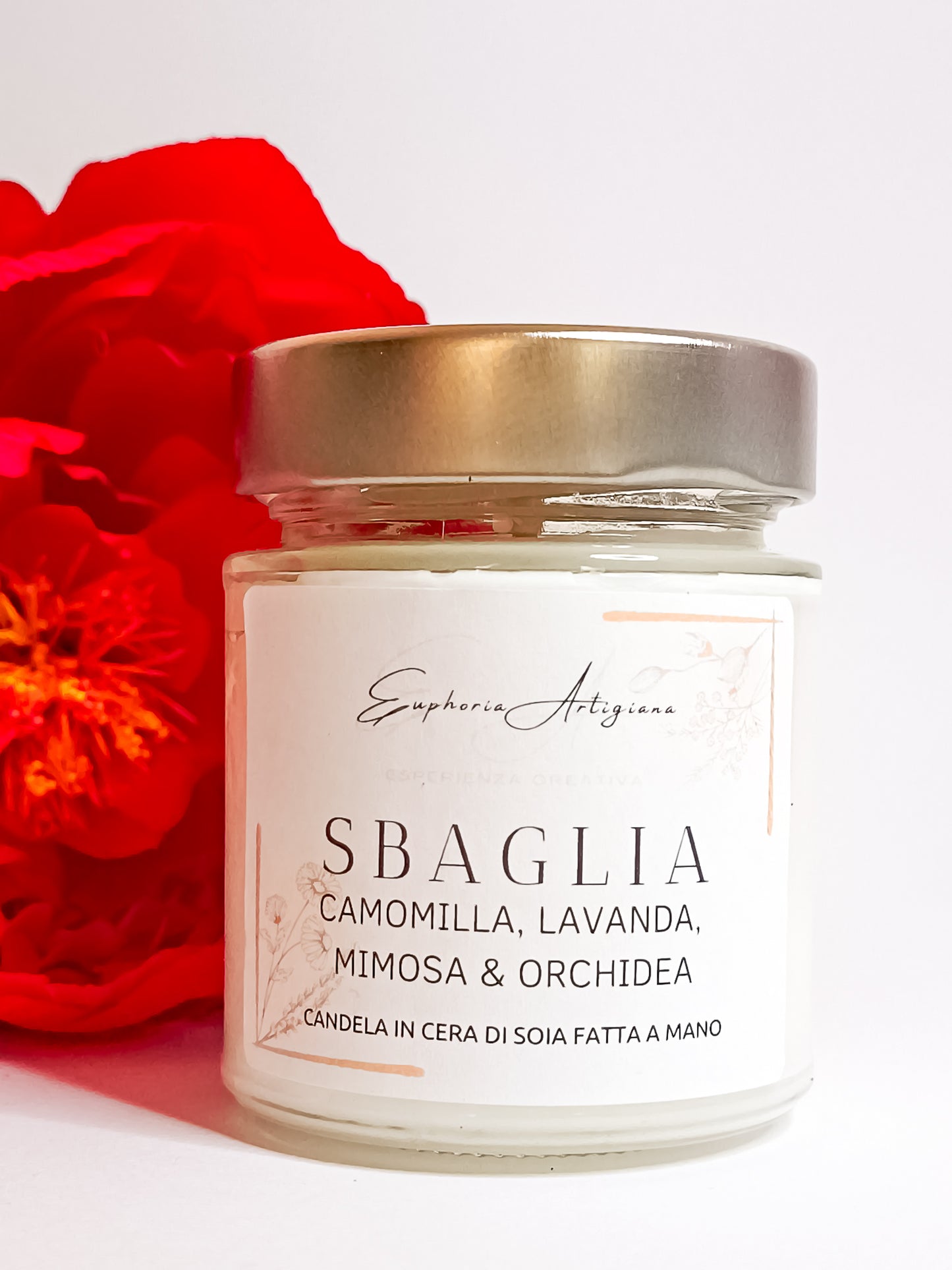 SBAGLIA - Bougie parfumée artisanale en cire de soja