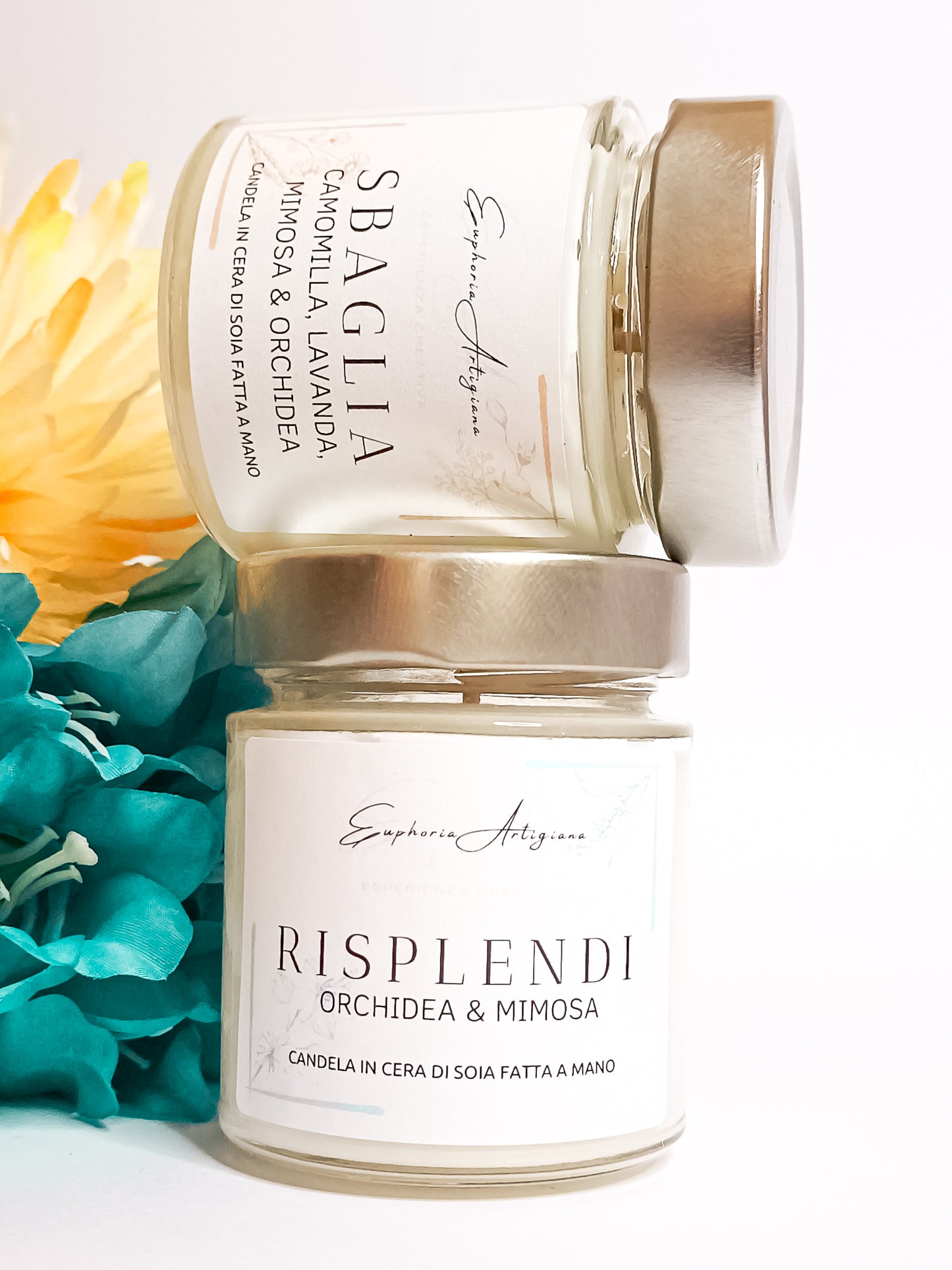 RISPLENDI - Bougie parfumée artisanale en cire de soja