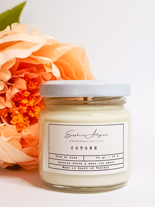 COTON - Bougie parfumée artisanale en cire de soja