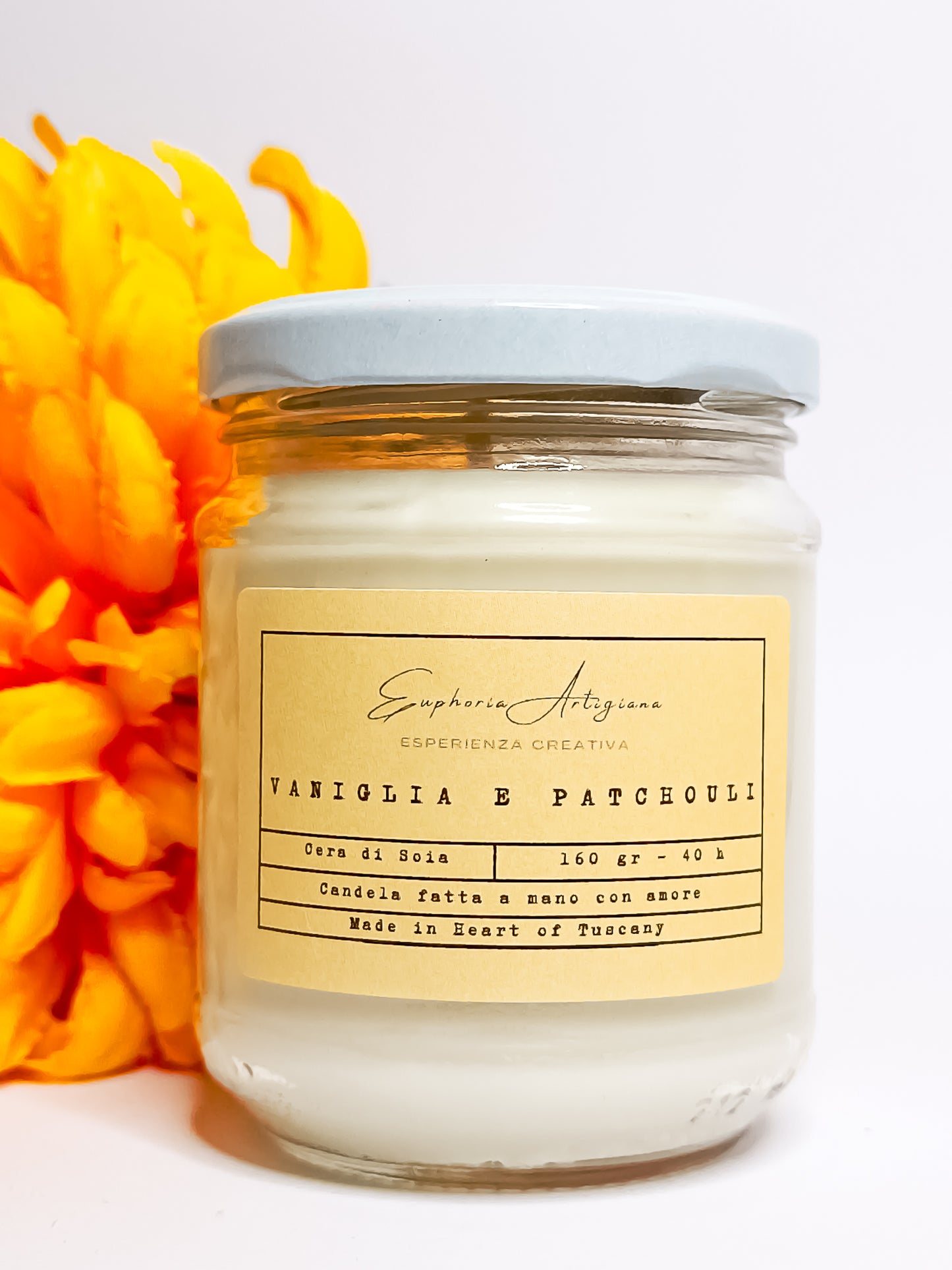 VANILLA AND PATCHOULI - Scented Candle in Soy Wax