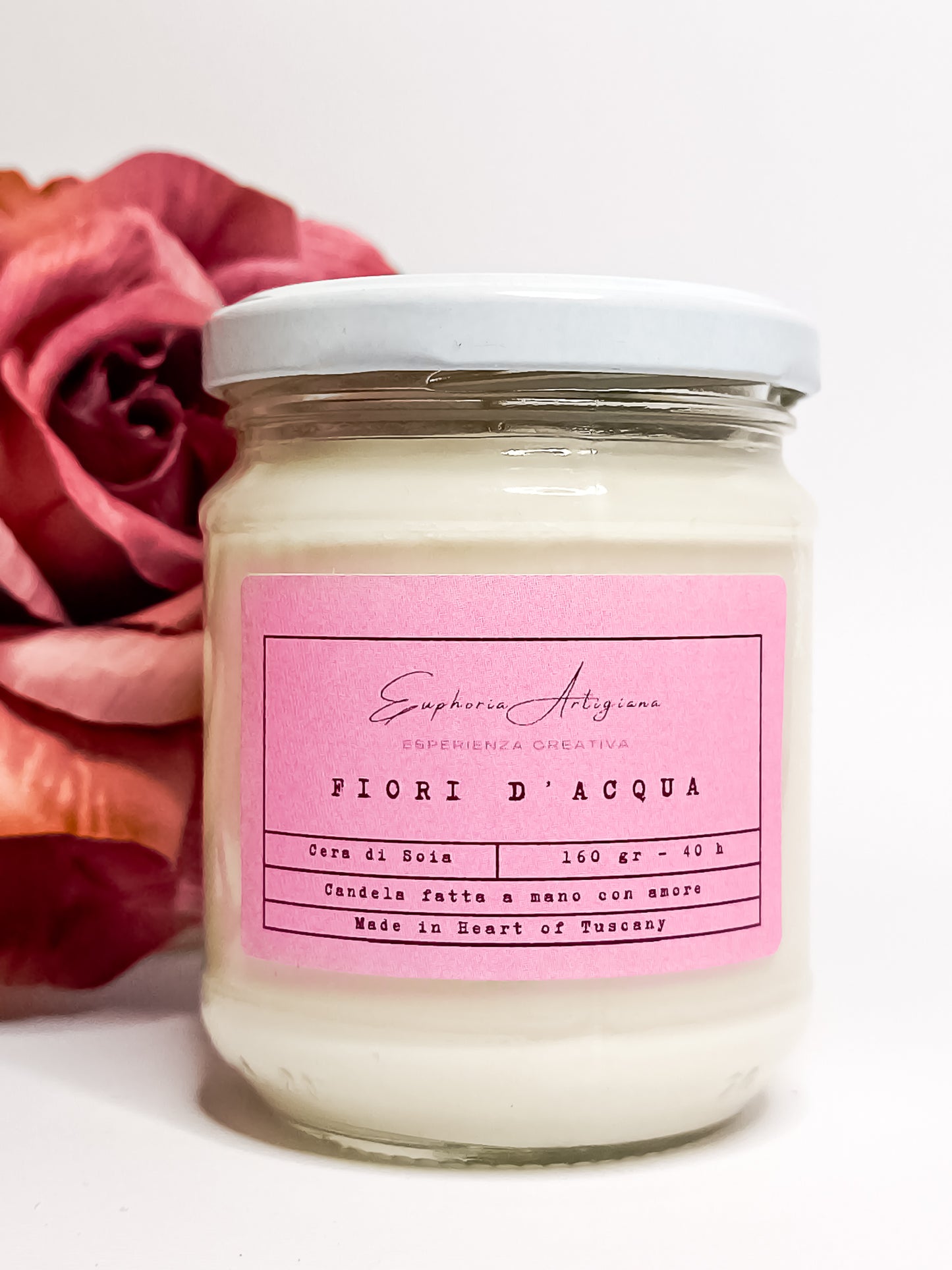 WATER FLOWERS - Artisan Scented Candle in Soy Wax