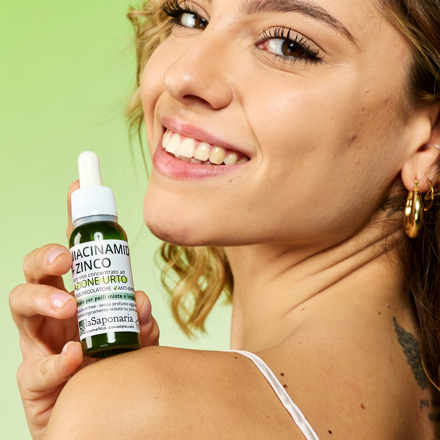 Niacinamide + Zinc - Sérum visage à action sébo-équilibrante et anti-imperfections 