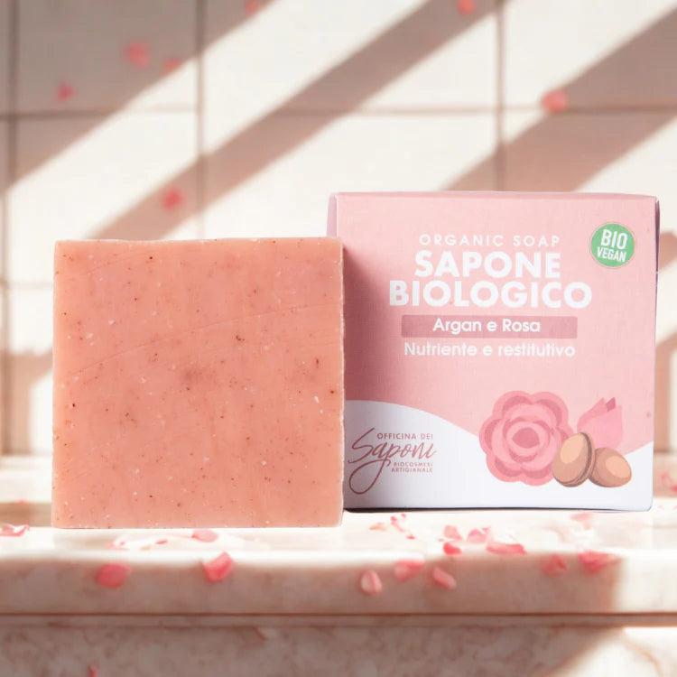 Savon Bio Argan et Rose 
