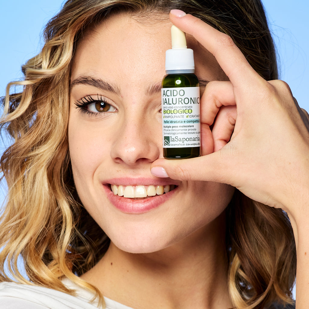 Hyaluronic Acid - multiple molecular weight - Concentrated organic plumping and hydrating facial serum. Pure active ingredient.