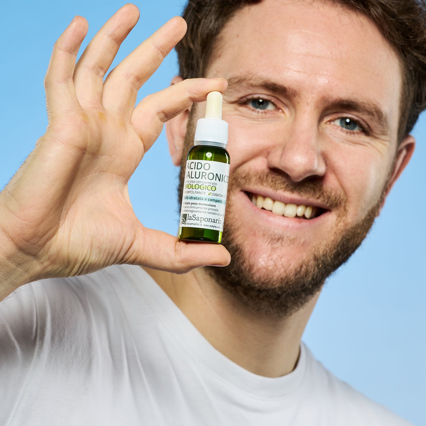 Acido Ialuronico - multiplo peso molecolare - Siero viso concentrato biologico rimpolpante e idratante Attivo puro