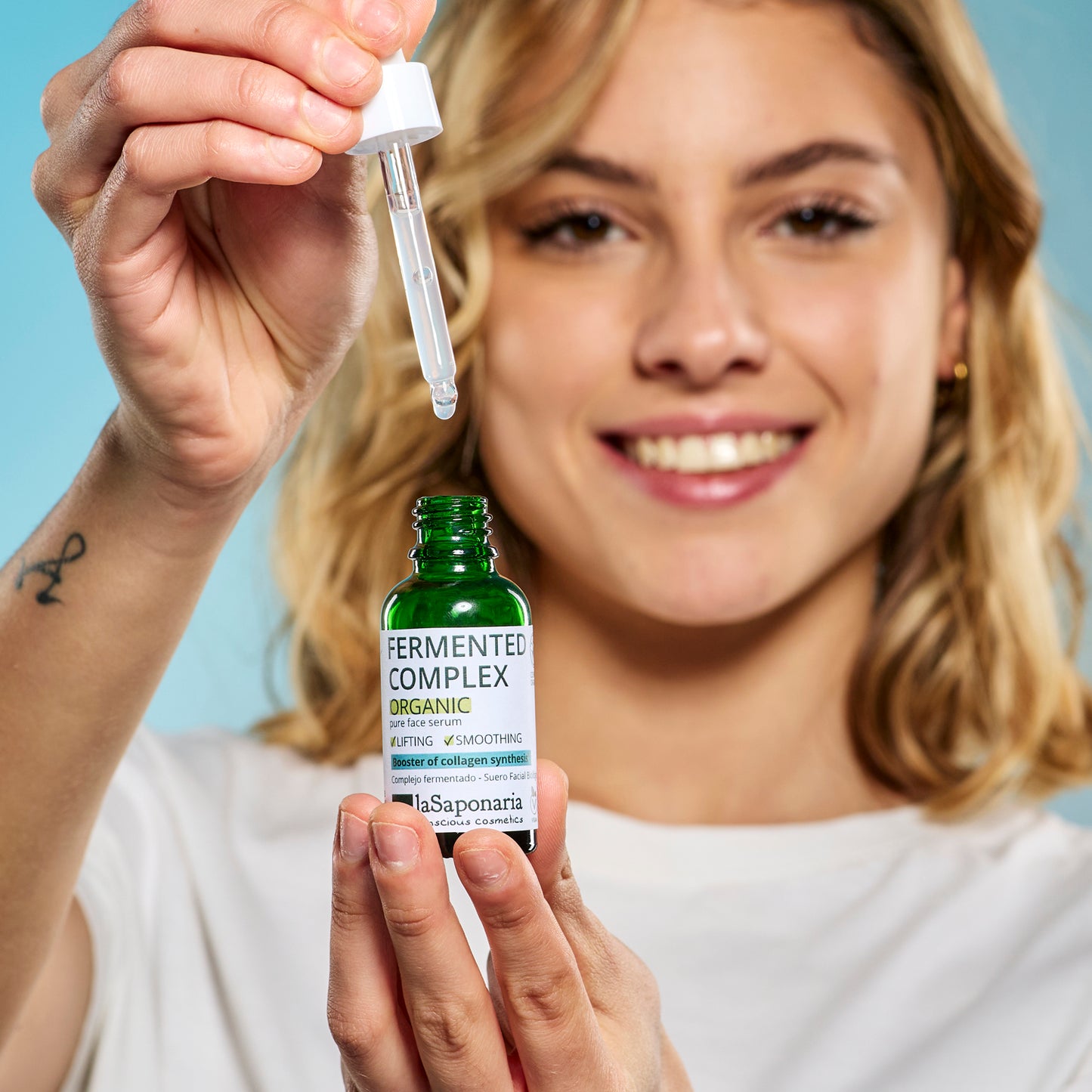 Fermentati Complex - Concentrated organic lifting and smoothing facial serum. Pure Active.