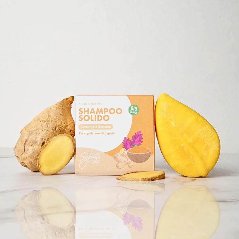 Shampoing Solide Curcuma et Gingembre
