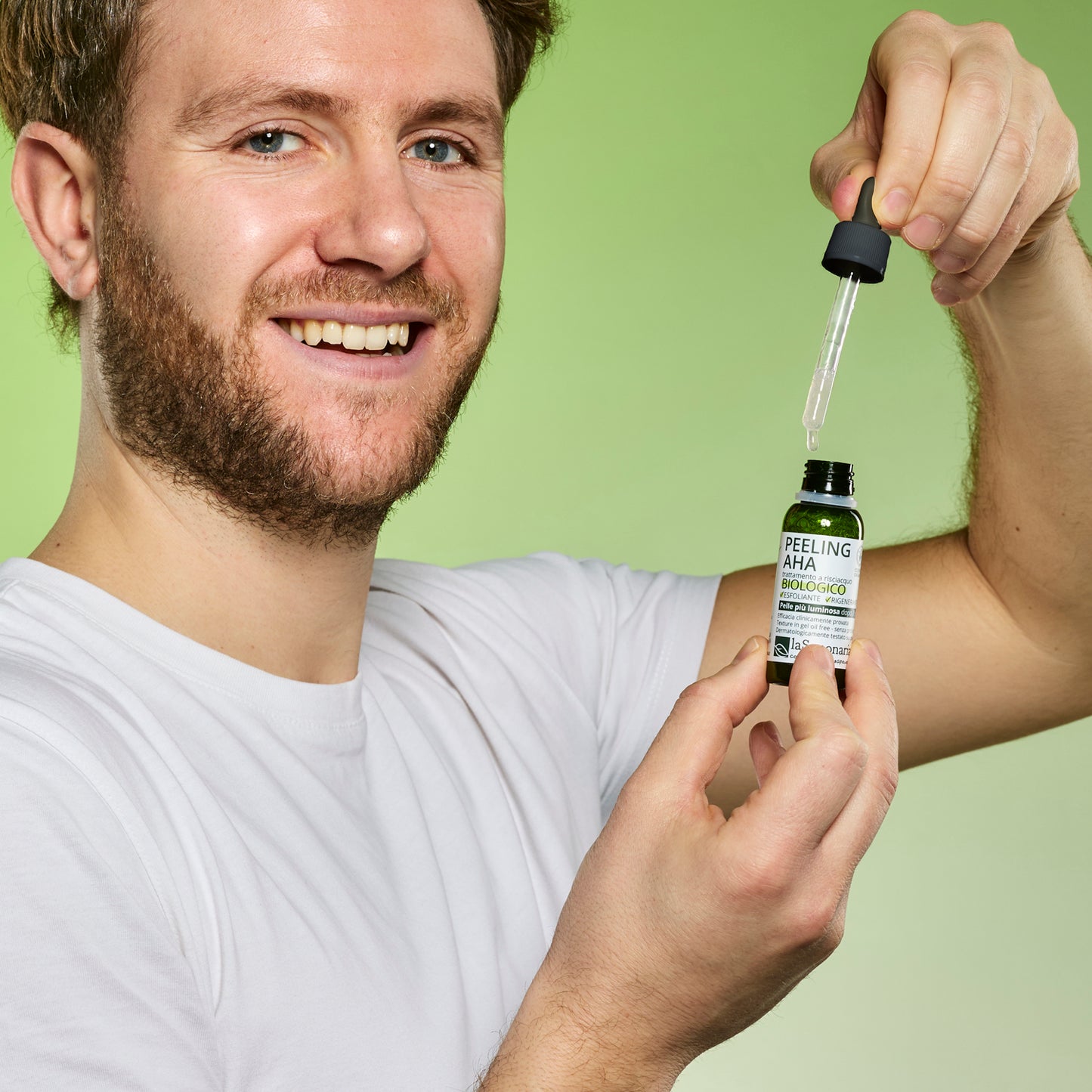 Peeling AHA biologico - Trattamento biologico a risciacquo esfoliante e rigenerante Attivo Puro