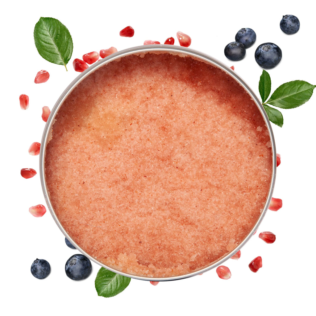 Blueberry and Pomegranate organic body scrub