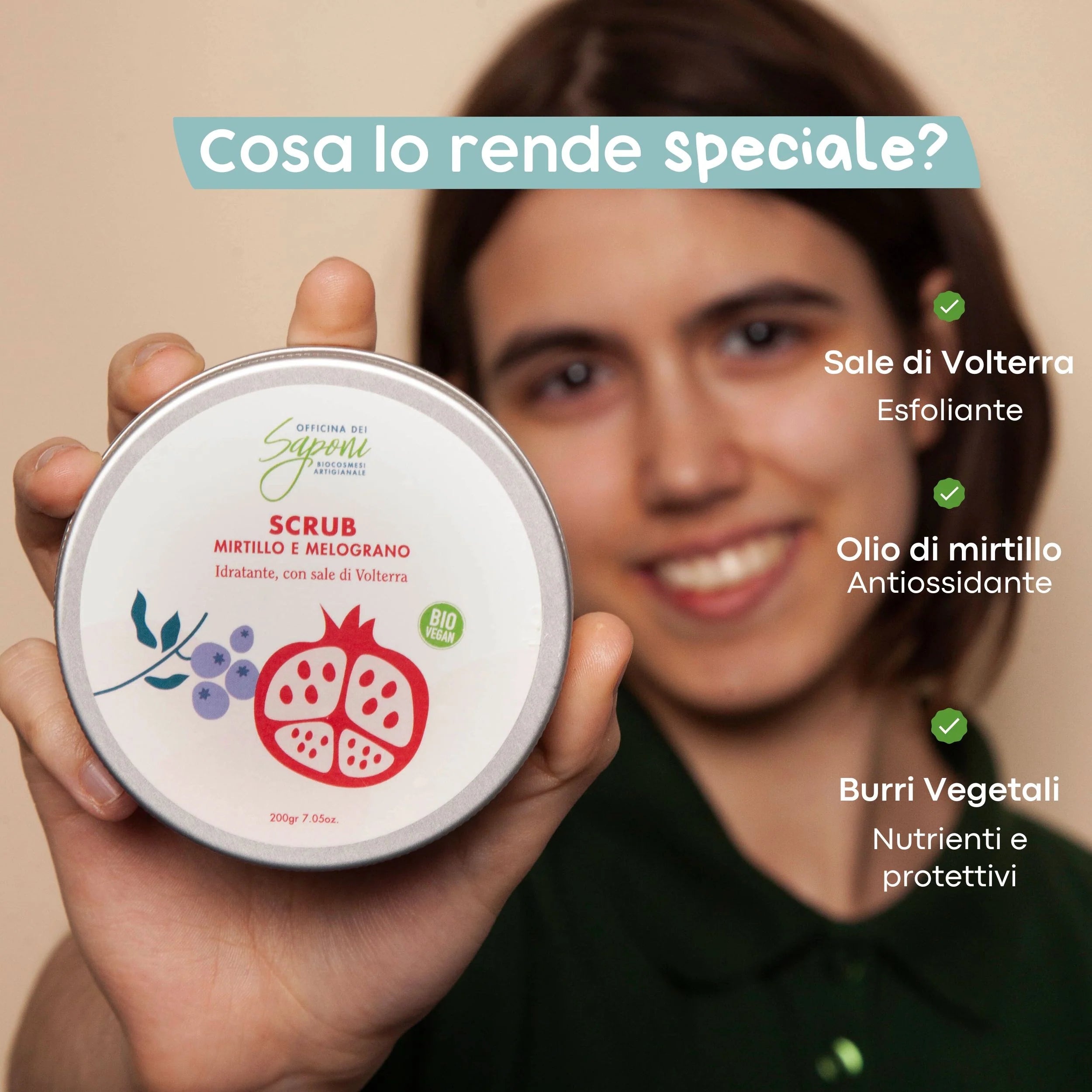 Scrub corpo biologico Mirtillo e Melograno