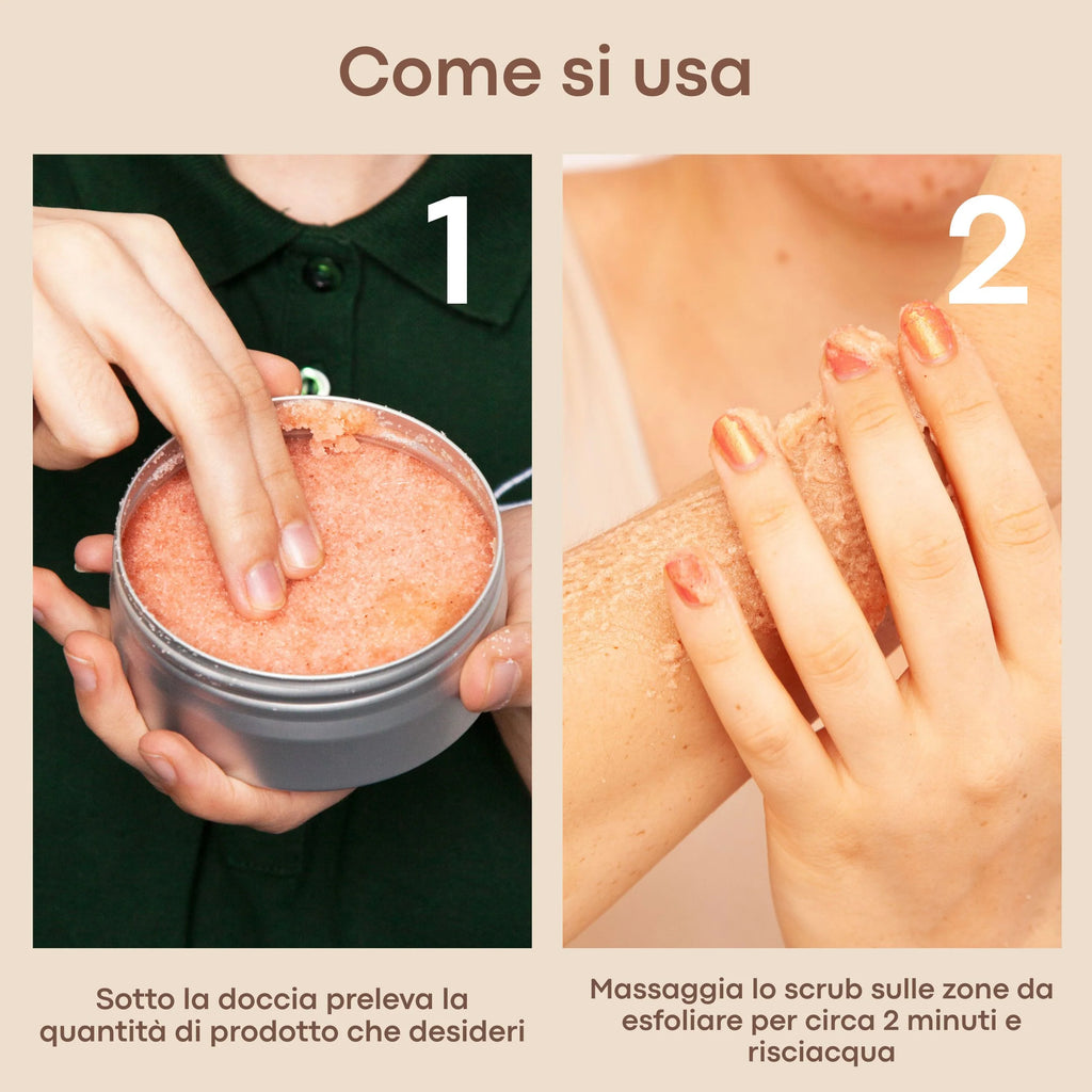 Blueberry and Pomegranate organic body scrub