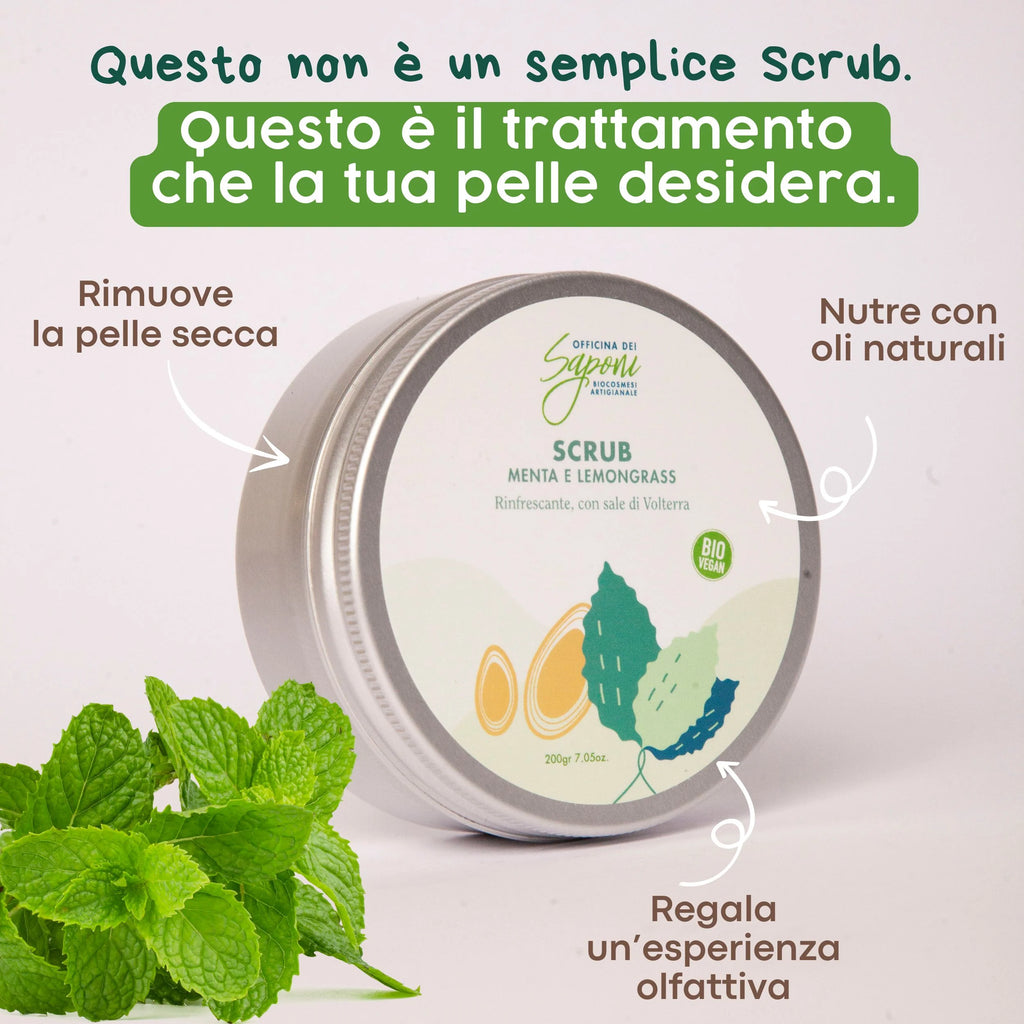 Gommage corps bio Menthe et Citronnelle 