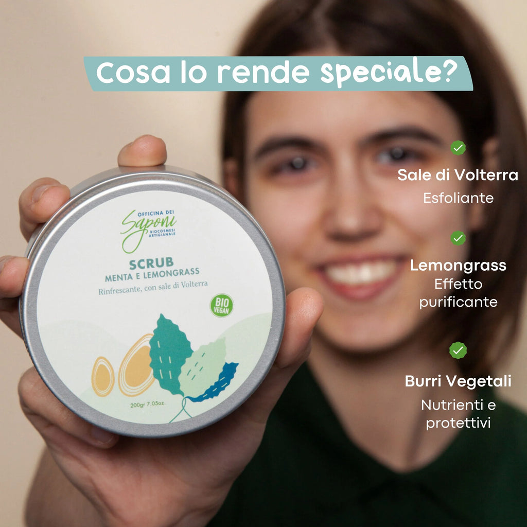 Gommage corps bio Menthe et Citronnelle 