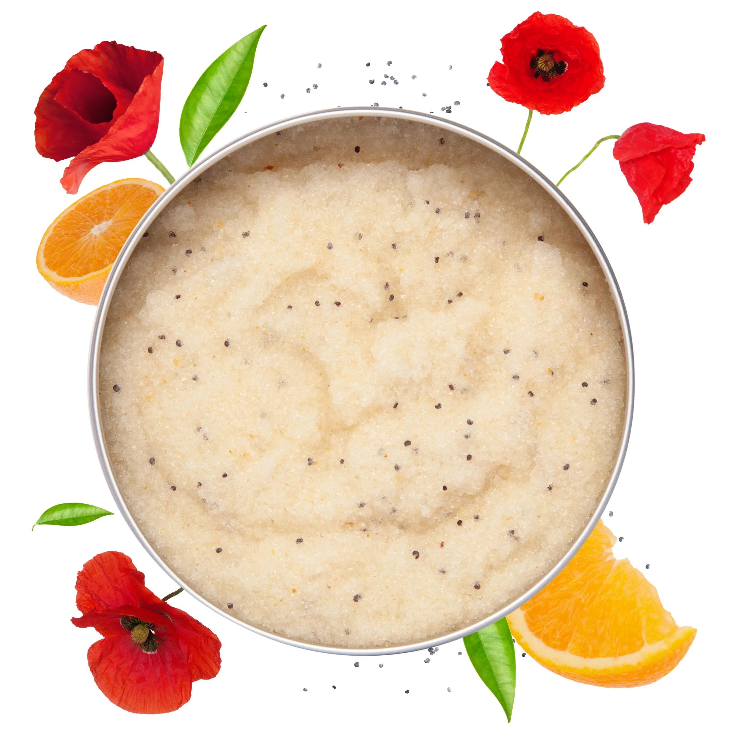 Scrub corpo biologico Arancio Dolce e Papavero