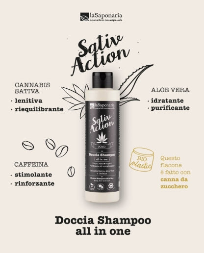 Shampoing douche tout-en-un