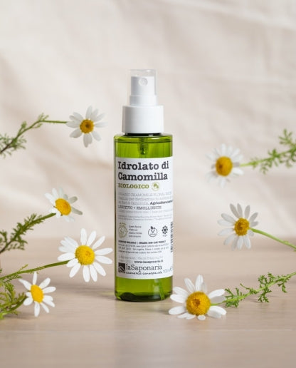 Idrolato di Camomilla Bio – Acqua Floreale Lenitiva & Sfiammante 100ml