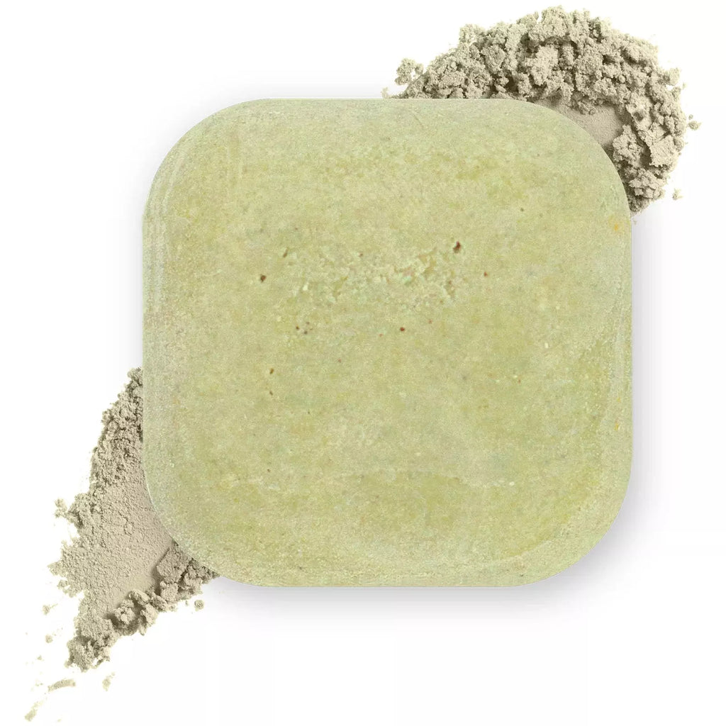 Masque visage solide à l'argile verte purifiante et rafraîchissante 