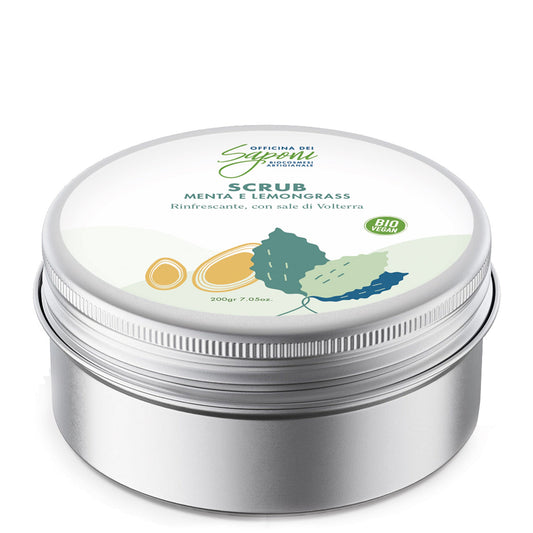 Mint and Lemongrass organic body scrub